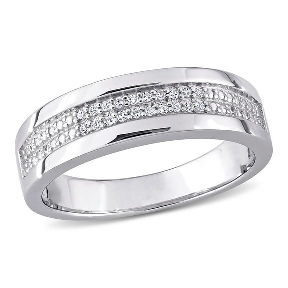 Everly Men's Diamond Ring in Sterling Silver