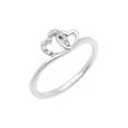 thumbnail image 1 of Diamond-Accent Two Heart Women's Promise Ring in Sterling Silver, 1 of 6
