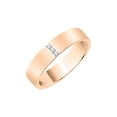 thumbnail image 1 of Diamond Accent Wedding Band in 14K Rose Gold (I-Color, SI3-I1 Clarity) (Size-10), 1 of 2