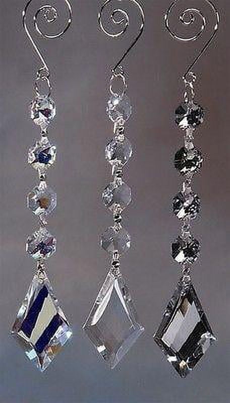 Diamond Acrylic Hanging Crystals Chandelier, 7-1/4-inch, Iridescent ...