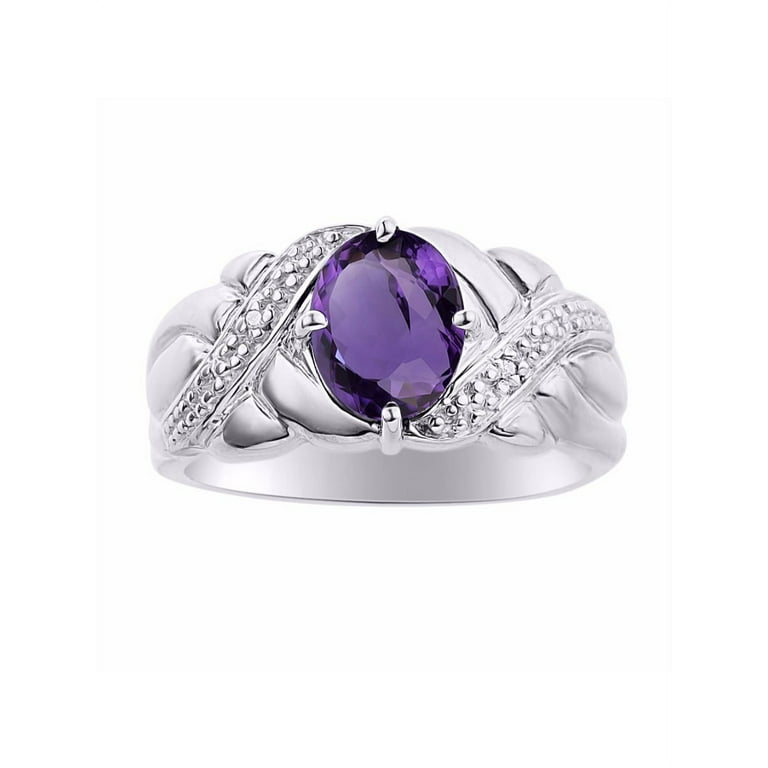 Walmart amethyst hotsell ring