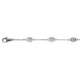 thumbnail image 1 of Diamond Anklet Bracelet Bezel Set 14K White Gold (0.50ct), 1 of 3