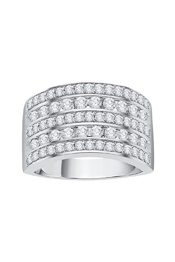 Diamond Anniversary Ring in 10K Gold (1 1/4 cttw) (I-Color, SI3-I1 Clarity)