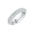 thumbnail image 1 of Diamond Anniversary Ring in 10K White Gold (1/2 cttw) (I-Color, SI3-I1 Clarity) (Size-8.5), 1 of 3