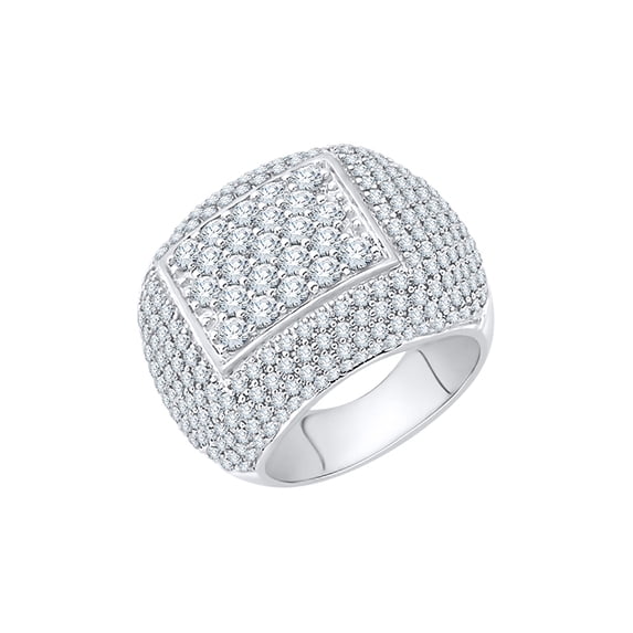 Diamond Anniversary Ring in 14K White Gold (2 3/4 cttw) (I-Color, SI3-I1 Clarity) (Size-5.5)