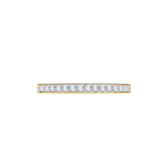 Diamond Anniversary Ring in 14K Yellow Gold (1/4 cttw) (I-Color, SI3-I1 Clarity) (Size-5)