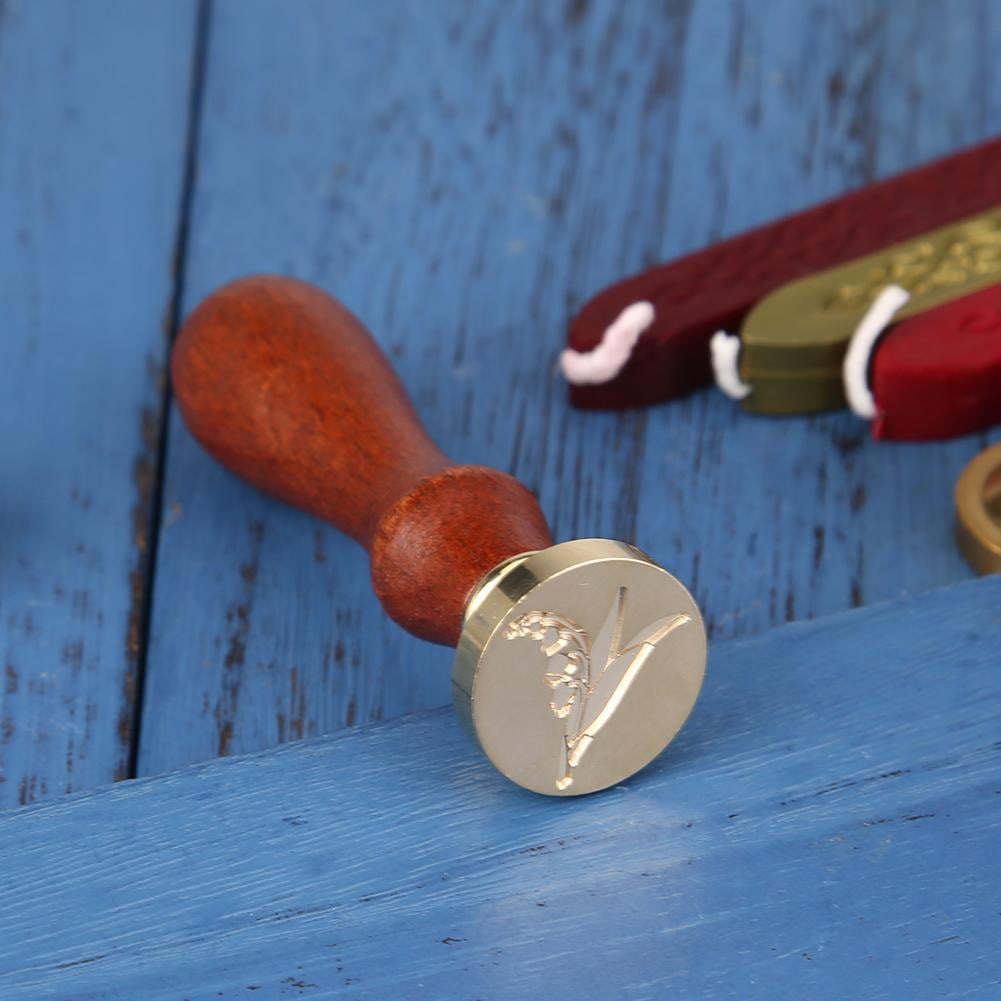 Diamond Antique Plant Metal Sealing Wax Stamps for DIY Invitations Wax