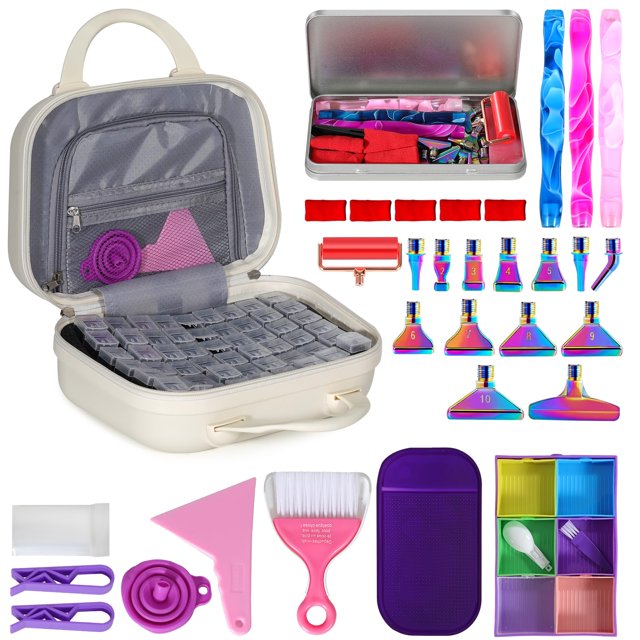 Diamond Art Accessories Tools, Diamond Painting Storage Boxes, 5D