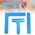 thumbnail image 1 of Diamond Art Alignment Ruler, Accessories for Round and Square Diamonds, Canvas Alignment Tool, Diamond-setting Assistant for Beginners, Blue, 1 of 9