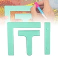 thumbnail image 1 of Diamond Art Alignment Ruler, Accessories for Round and Square Diamonds, Canvas Alignment Tool, Diamond-setting Assistant for Beginners, Mint Green, 1 of 9