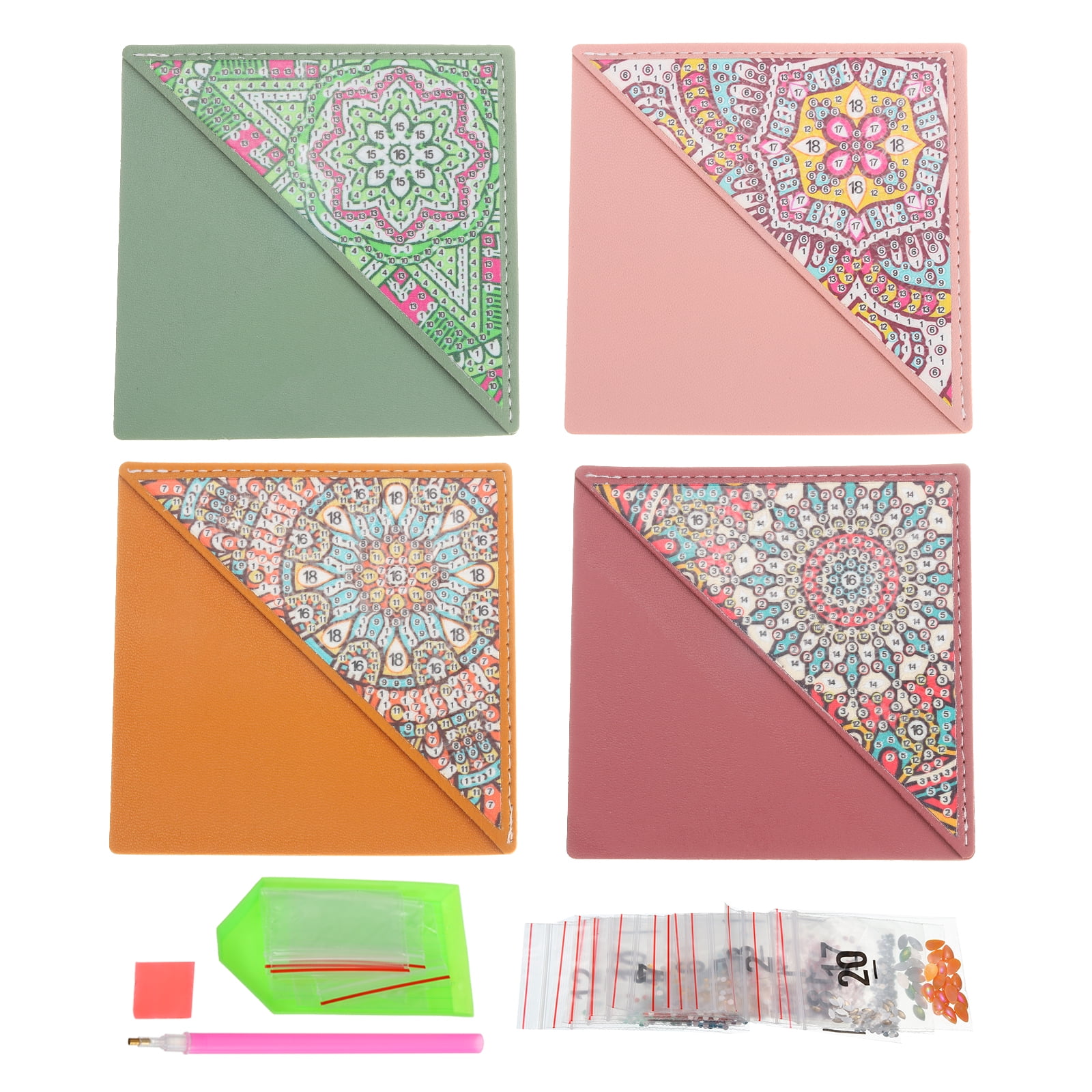 Diamond Art Bookmarks, 4 PCS Diamond Art Painting Bookmarks Kit Small ...