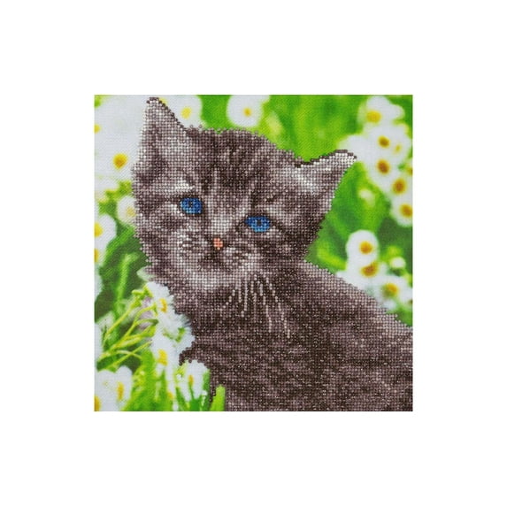 Diamond Art By Leisure Arts Diamond Painting Kits For Adults 12"X12" Intermediate Kitten, Full Drill, Art Kits, Dimond Art, For Adults, Kit