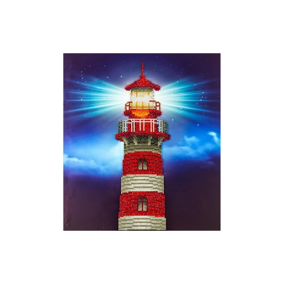 Diamond Art By Leisure Arts Diamond Painting Kits For Adults 14"X16" Advanced Light House, Partial Drill, Art Kits, Dimond Art, For Adults, Kit