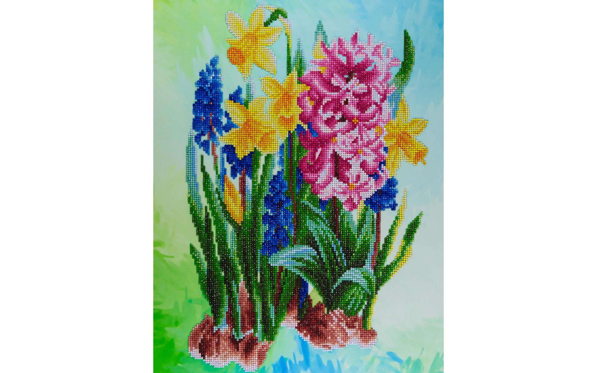 Advanced Wildflowers Diamond Painting Kit with Resin Rhinestones