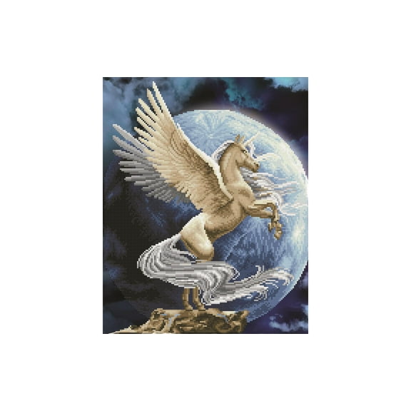 Diamond Art By Leisure Arts Pegasus, 16"X20", Advanced Diamond Painting Kits For Adults, Art For Adults, Kit, Painting