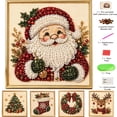 thumbnail image 1 of Diamond Art Christmas, DIY Christmas Diamond Art Kits for Adults, Christmas Pearl Diamond Art for Home Wall Decor, Shape B, 1 of 10