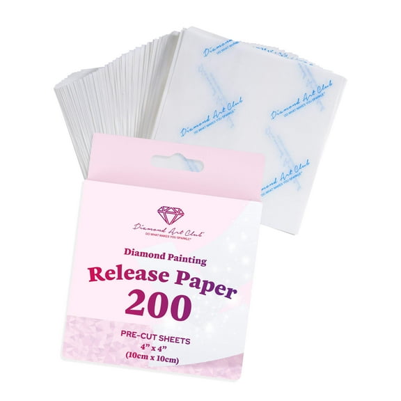 DIAMOND ART CLUB 200 Sheets Double-Sided Diamond Painting Release Paper Squares Diamond Painting Kit