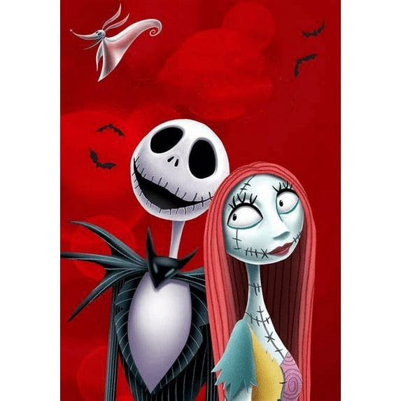 Diamond Art DIY 5D Diamond Painting Kits for Adults and Kids Full Drill Arts Craft by Number Kits for Beginner Home Decoration The Nightmare Before Christmas 12x16 inch