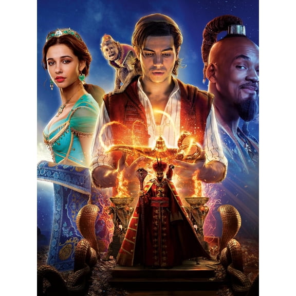 Diamond Art DIY 5D Diamond Painting Kits for Adults and Kids Full Drill Arts Craft by Number Kits for Beginner Home Decoration Aladin 12x16 inch