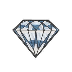 Diamond Art Embroidered Patch Iron-On Applique, Cosplay Vest Clothing Badge Back Packs Uniform DIY