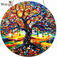 thumbnail image 1 of Diamond Art Hanging Pendant Kit, DIY Acrylic Window Ornament Set with Rhinestones for Home Wall Decor, 8-Inch Tree, 1 of 10