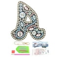thumbnail image 1 of Diamond Art Keychains, 1 PCS Diamond Art Painting Letters Keychains Initial Alphabet Kit DIY Key Chain 5D for Gift, A, 1 of 5