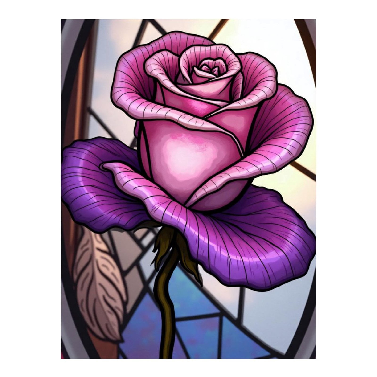 Diamond Art Kit for Adults, Abstract Rose Print No.68 Diamond Painting for Adults Beginners, 5D DIY Diamond Art Painting Kits, Colorful Diamond Painting Craft for Home Decor 12x16