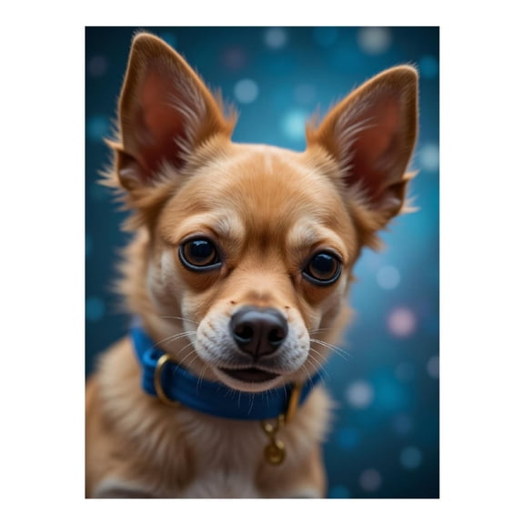 Diamond Art Kit for Adults, Adorable Dog With Blue Collar Diamond Painting for Adults Beginners, DIY Diamond Art Painting Kits, 5D Diamond Painting Crafts for Home Decor 12x16 Frameless