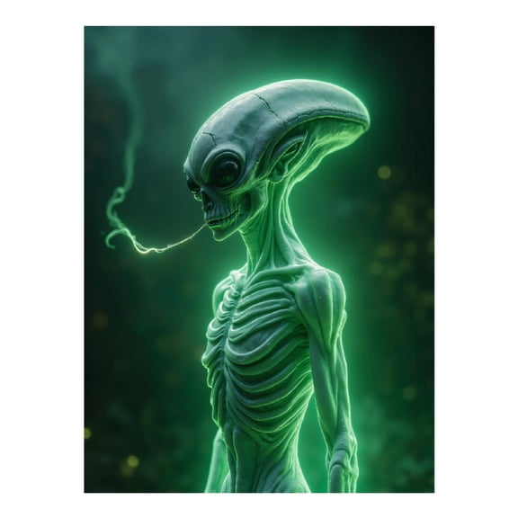 Diamond Art Kit for Adults, Alien Creature Neon Glow Diamond Painting for Adults Beginners, 5D DIY Diamond Art Painting Kits, Colorful Diamond Painting Craft for Home Decor 12x16