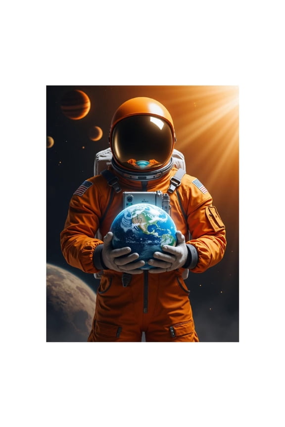 Diamond Art Kit for Adults, Astronaut Space Planets Earth Galaxy Diamond Painting for Adults Beginners, DIY Diamond Art Painting Kits, 5D Diamond Painting Crafts for Home Decor 12x16 Frameless