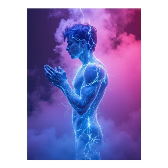 Diamond Art Kit for Adults, Aura Figure Neon Clouds Diamond Painting for Adults Beginners, 5D DIY Diamond Art Painting Kits, Colorful Diamond Painting Craft for Home Decor 12x16