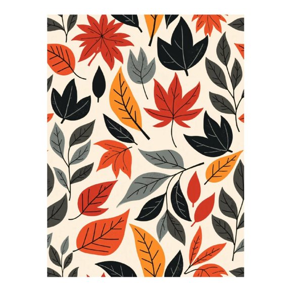 Diamond Art Kit for Adults, Autumn Leaf Pattern Design Diamond Painting for Adults Beginners, DIY Diamond Art Painting Kits, 5D Diamond Painting Crafts for Home Decor 12x16 Frameless