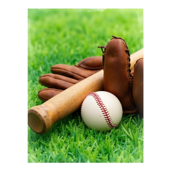 Diamond Art Kit for Adults, Baseball Glove Bat Grass Play Diamond Painting for Adults Beginners, 5D DIY Diamond Art Painting Kits, Colorful Diamond Painting Craft for Home Decor 12x16