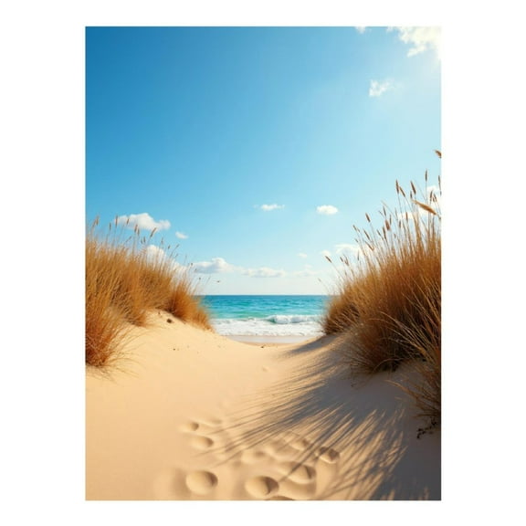 Diamond Art Kit for Adults, Beach Path Sand Dunes Ocean Sky Diamond Painting for Adults Beginners, 5D DIY Diamond Art Painting Kits, Colorful Diamond Painting Craft for Home Decor 12x16