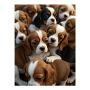 Diamond Art Kit for Adults, Beagle Puppy Bundle Bliss Diamond Painting for Adults Beginners, DIY Diamond Art Painting Kits, 5D Diamond Painting Crafts for Home Decor 12x16 Frameless