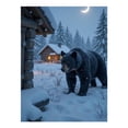 thumbnail image 1 of Diamond Art Kit for Adults, Bear Winter Cabin Night Scene Diamond Painting for Adults Beginners, 5D DIY Diamond Art Painting Kits, Colorful Diamond Painting Craft for Home Decor 12x16, 1 of 7