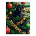 thumbnail image 1 of Diamond Art Kit for Adults, Black Cat Festive Tree Decorations Diamond Painting for Adults Beginners, DIY Diamond Art Painting Kits, 5D Diamond Painting Crafts for Home Decor 12x16 Frameless, 1 of 7