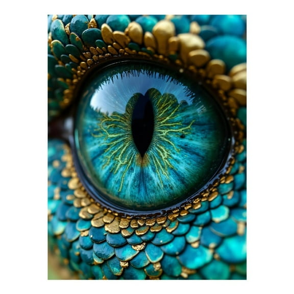 Diamond Art Kit for Adults, Blue Eye Dragon Scales Closeup Diamond Painting for Adults Beginners, 5D DIY Diamond Art Painting Kits, Colorful Diamond Painting Craft for Home Decor 12x16