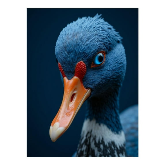 Diamond Art Kit for Adults, Blue Feathered Bird Portrait Diamond Painting for Adults Beginners, 5D DIY Diamond Art Painting Kits, Colorful Diamond Painting Craft for Home Decor 12x16