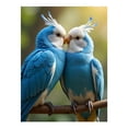 thumbnail image 1 of Diamond Art Kit for Adults, Blue Feathered Parrots Perched Together Diamond Painting for Adults Beginners, DIY Diamond Art Painting Kits, 5D Diamond Painting Crafts for Home Decor 12x16 Frameless, 1 of 7