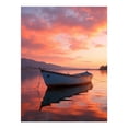 thumbnail image 1 of Diamond Art Kit for Adults, Boat Tranquil Sunset Reflection Diamond Painting for Adults Beginners, 5D DIY Diamond Art Painting Kits, Colorful Diamond Painting Craft for Home Decor 12x16, 1 of 7