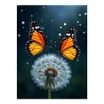 thumbnail image 1 of Diamond Art Kit for Adults, Butterflies On Dandelion Blossoms Diamond Painting for Adults Beginners, DIY Diamond Art Painting Kits, 5D Diamond Painting Crafts for Home Decor 12x16 Frameless, 1 of 7