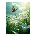 thumbnail image 1 of Diamond Art Kit for Adults, Butterfly And White Flowers Daylight Diamond Painting for Adults Beginners, DIY Diamond Art Painting Kits, 5D Diamond Painting Crafts for Home Decor 12x16 Frameless, 1 of 7