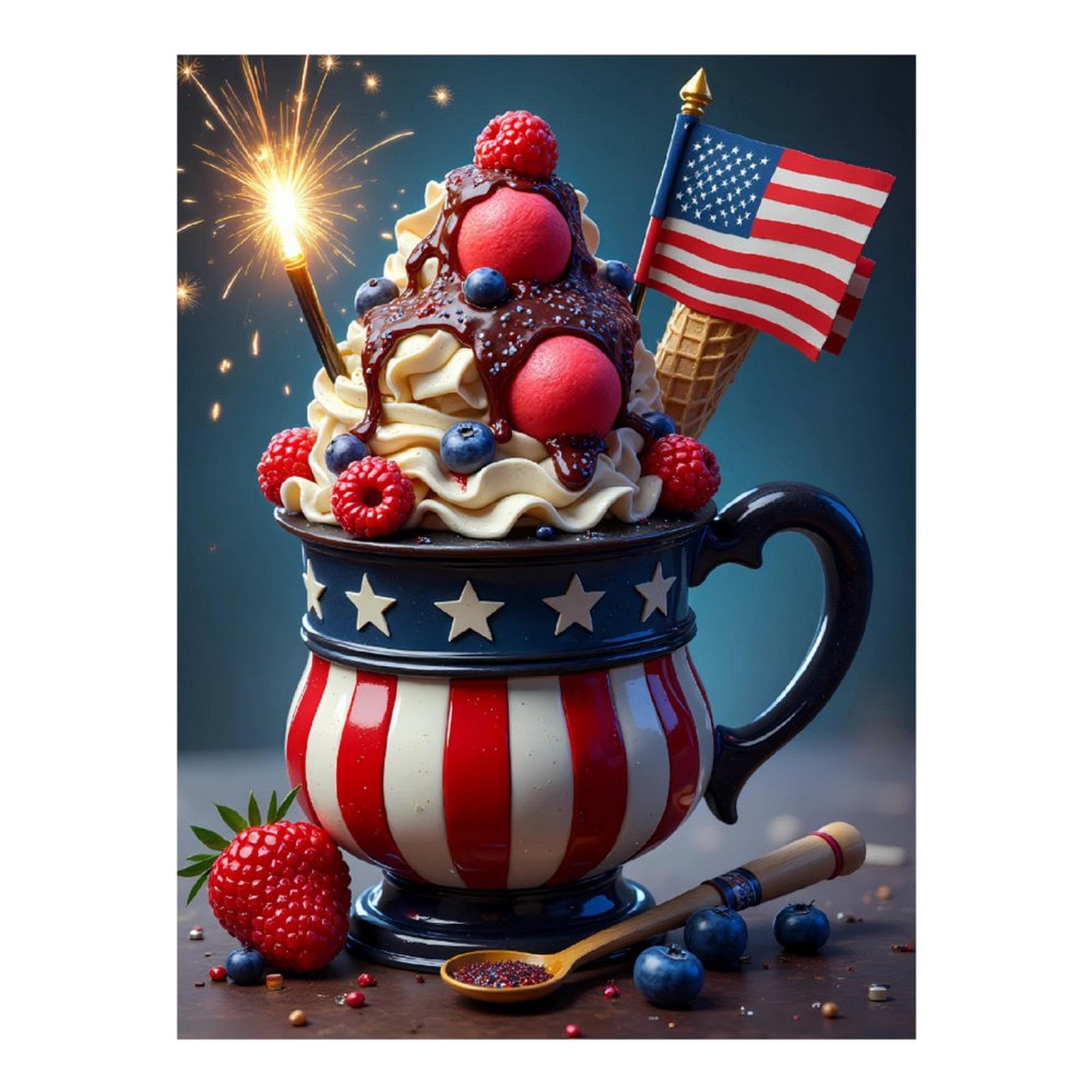 Diamond Art Kit for Adults, Candle Colorful Dessert Print No.8 Diamond Painting for Adults Beginners, 5D DIY Diamond Art Painting Kits, Colorful Diamond Painting Craft for Home Decor 12x16