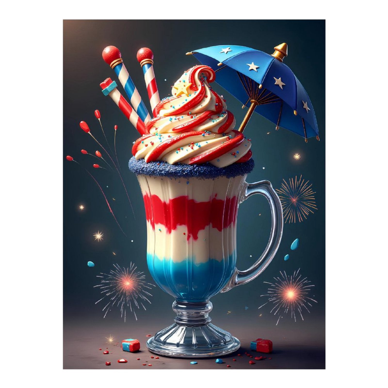 Diamond Art Kit for Adults, Candle Colorful Dessert Print No.9 Diamond Painting for Adults Beginners, 5D DIY Diamond Art Painting Kits, Colorful Diamond Painting Craft for Home Decor 12x16