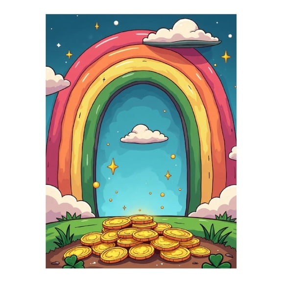 Diamond Art Kit for Adults, Cartoon Rainbow Star Print No.3 Diamond Painting for Adults Beginners, 5D DIY Diamond Art Painting Kits, Colorful Diamond Painting Craft for Home Decor 12x16