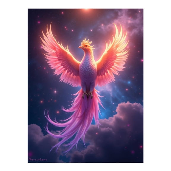 Diamond Art Kit for Adults, Celestial Bird Soaring Cosmic Sky Diamond Painting for Adults Beginners, DIY Diamond Art Painting Kits, 5D Diamond Painting Crafts for Home Decor 12x16 Frameless