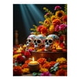 thumbnail image 1 of Diamond Art Kit for Adults, Ceramic Skull Floral Arrangement Candles Diamond Painting for Adults Beginners, 5D DIY Diamond Art Painting Kits, Colorful Diamond Painting Craft for Home Decor 12x16, 1 of 7