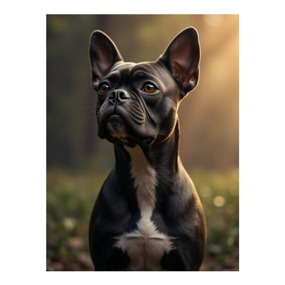Diamond Art Kit for Adults, Charming French Bulldog Portrait Diamond Painting for Adults Beginners, 5D DIY Diamond Art Painting Kits, Colorful Diamond Painting Craft for Home Decor 12x16