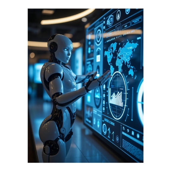 Diamond Art Kit for Adults, Chatbot Monitor Interface Tech Diamond Painting for Adults Beginners, DIY Diamond Art Painting Kits, 5D Diamond Painting Crafts for Home Decor 12x16 Frameless